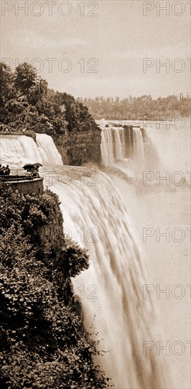 Niagara Falls from Prospect Point, Waterfalls, United States, New York (State), Niagara Falls, Canada, Ontario, Niagara Falls, 1900