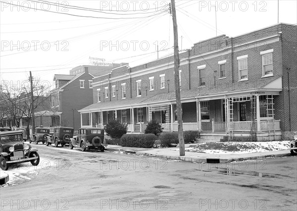 Lancaster, Pennsylvania - Housing. Low rental houses near linoleum plant - rental $18.00 - $20.00, 1936, Lewis Hine, 1874 - 1940, was an American photographer, who used his camera as a tool for social reform. US,USA