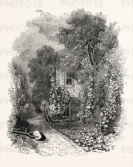 Prior Bolton's Garden-house Canonbury, Islington, London, England, engraving 19th century, Britain, UK