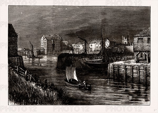 BARKING CREEK, UK, engraving 1881 - 1884