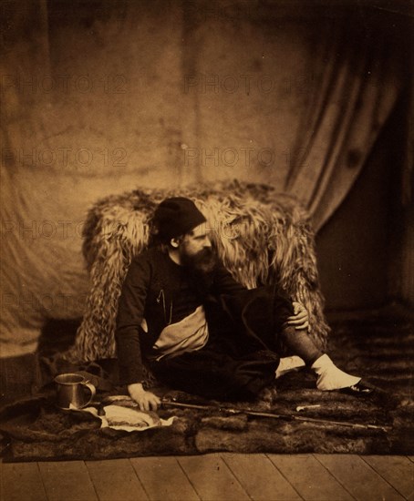 A Zouave, Crimean War, 1853-1856, Roger Fenton historic war campaign photo