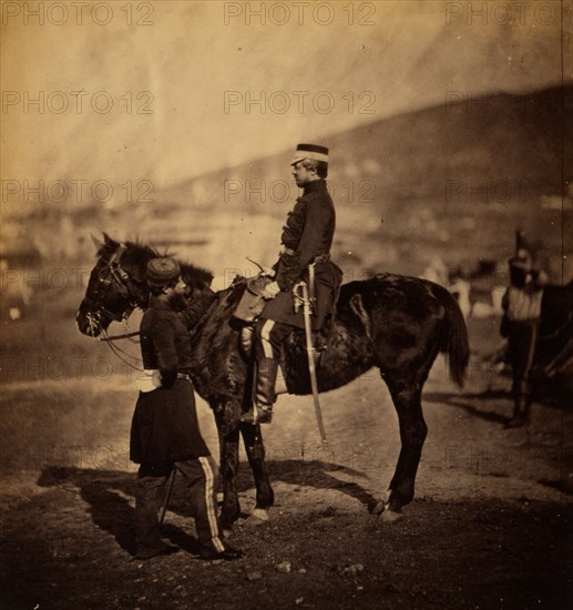 Brigadier General Lord George Paget C.B., Crimean War, 1853-1856, Roger Fenton historic war campaign photo