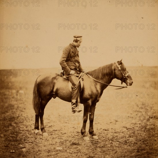 The Honourable Major Cathcart, Dep. As. Adj. General to the Light Division, Crimean War, 1853-1856, Roger Fenton historic war campaign photo