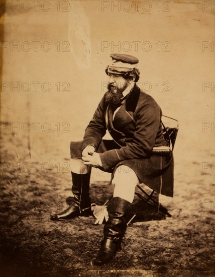 William H. Russell, Esqr., the Times special correspondent, Crimean War, 1853-1856, Roger Fenton historic war campaign photo