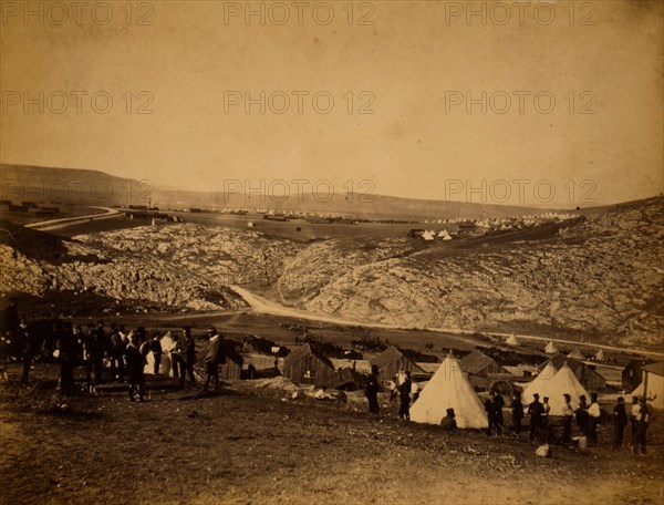 Major Brandling's troop, Crimean War, 1853-1856, Roger Fenton historic war campaign photo