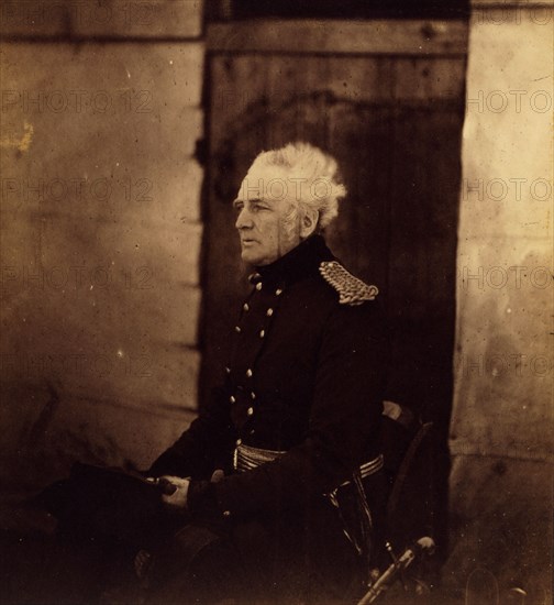 Lieutenant General Sir George Brown, G.C.B., K.H., Crimean War, 1853-1856, Roger Fenton historic war campaign photo