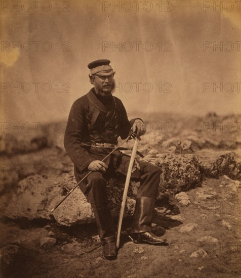 Lieutenant-Colonel Lord Burghersh, C.B., Crimean War, 1853-1856, Roger Fenton historic war campaign photo