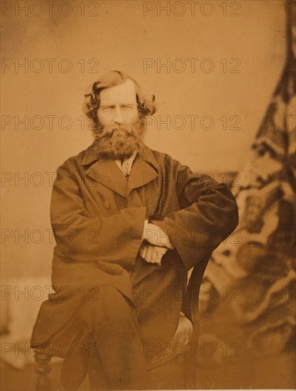 Captain Hughes, lately employed on special service in Circassia (he brought the important intelligence to the Allies at Kertch of the fall of Anapa[)], Crimean War, 1853-1856, Roger Fenton historic war campaign photo