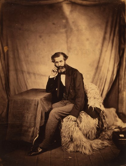 "Sir Henry Rawlinson", Sanitary Commissioner, Crimean War, 1853-1856, Roger Fenton historic war campaign photo