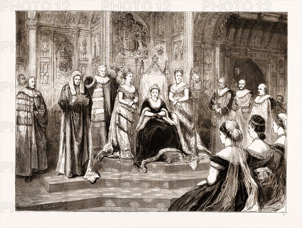 THE OPENING OF PARLIAMENT: THE SPEECH FROM THE THRONE, UK, 1876