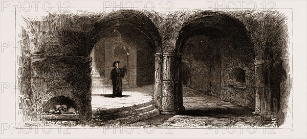 THE PRINCE OF WALES AT MALTA, 1876: 2. Chapel in the Catacombs of Citta vecchia, where St. Paul is said to have Preached