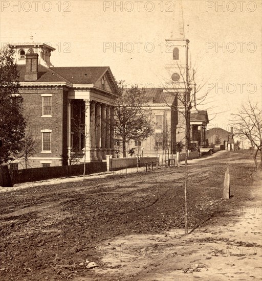 Street in Atlanta, Ga., USA, US, Vintage photography