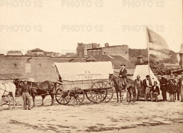 The ever welcome Sanitary Commission, US, USA, America, Vintage photography