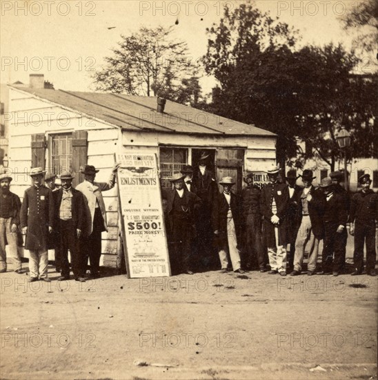 War views. No. 2042, Bounty brokers looking out for substitutes, US, USA, America, Vintage photography