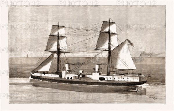 OUR NAVY, NEW STYLE: THE "INFLEXIBLE", UK, 1876