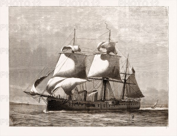 DEPARTURE OF H.R.H. THE DUKE OF EDINBURGH: H.M.S. "SULTAN", 1876