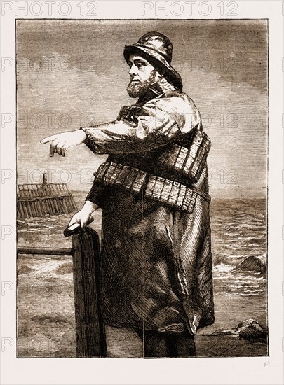 COXSWAIN ROBERT HOOK (OF THE LOWESTOFT LIFEBOAT "SAMUEL PLIMSOLL"), THE SAVIOUR OF MORE THAN TWO HUNDRED LIVES, 1883