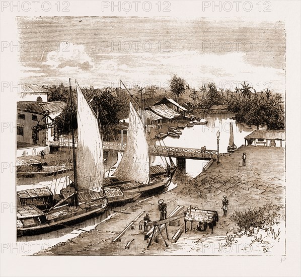 PASAR-BAHRU, NEAR THE LANDING PLACE, BATAVIA, INDONESIA, 1883