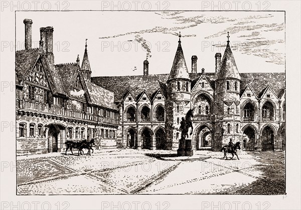STABLE COURTYARD, UK, 1886