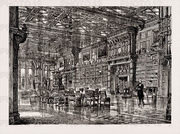 EATON HALL: THE LIBRARY, UK, 1886 - Photo12-Liszt Collection-Quint Lox ...