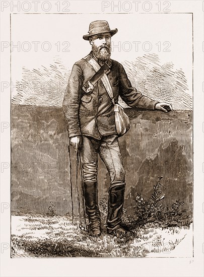 MR. H.L. DACOMBE, THE BEARER OF THE FIRST DESPATCHES TO AND FROM PRETORIA DURING THE SIEGE BY THE BOERS, SOUTH AFRICA, 1881