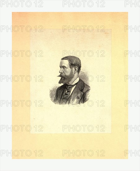 Gaston Tissandier, French balloonist, head-and-shoulders portrait, Smeeton Tilly., between 1860 and 1900