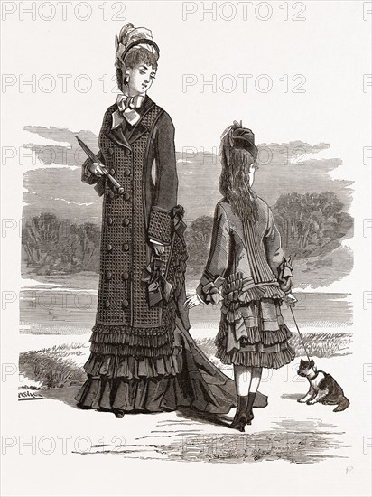 WALKING TOILETTES, 19th CENTURY FASHION