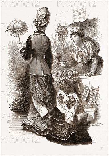 WALKING TOILETTE, 19th CENTURY FASHION