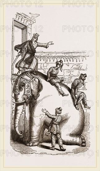 Scene exhibited at the Adelphi Theatre, Elephant