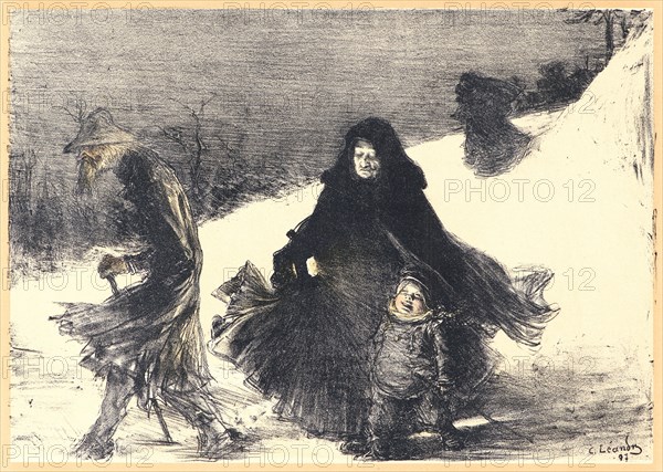 Charles-Lucien Léandre (French, 1862 - 1930). NoÃ«l, 1897. Lithograph on wove paper. Sheet: 405 mm x 308 mm (15.94 in. x 12.13 in.).