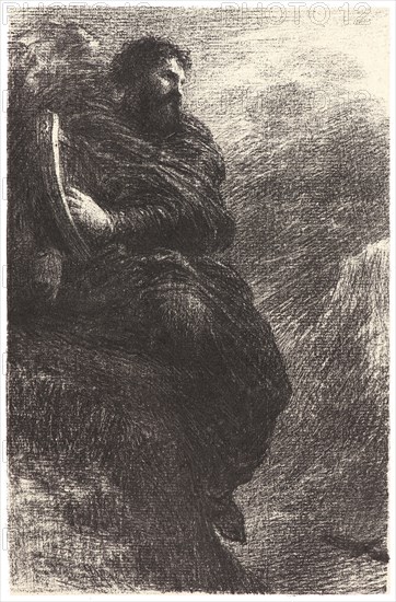 Henri Fantin-Latour (French, 1836 - 1904). Harold en Italie: Dans les montagnes, 1884. Lithograph.