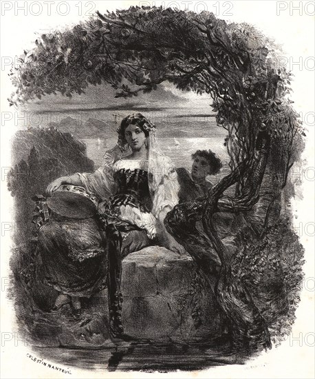 Célestin FranÃ§ois Nanteuil (French, 1813 - 1873). Untitled, 19th century. Lithograph.