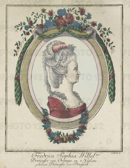 Portrait of Wilhelmina of Prussia, Joseph Gleich, 1767 - 1849