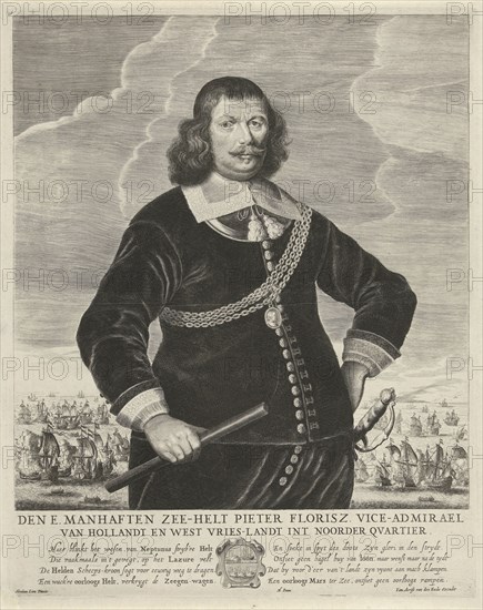 Portrait of Pieter Florisz, Pieter Holsteyn II, H. Stam, Jan Aertse van den Ende, in or after 1658 -. 1673