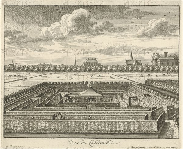 Labyrinth at Gunterstein, Breukelen, Joseph Mulder, Willem Swidde, Jaques Le Moine de lâ€ôEspine, 1680 - 1696