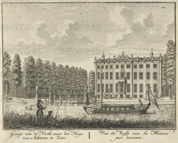 Rear of House ter Meer Maarssen, The Netherlands, Hendrik de Leth, c. 1740