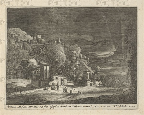 View of Bethany, Nicolaes Lastman, Anonymous, Jan Philipsz Schabaelje, 1648 - 1656