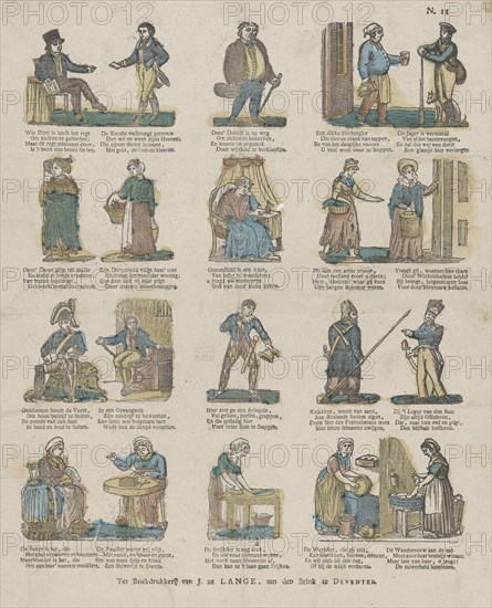 Professions, Germany, Jan de Lange (II), Anonymous, 1822 - 1849