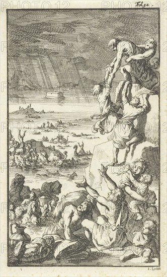 The Flood, Jan Luyken, Barent Bos, 1694