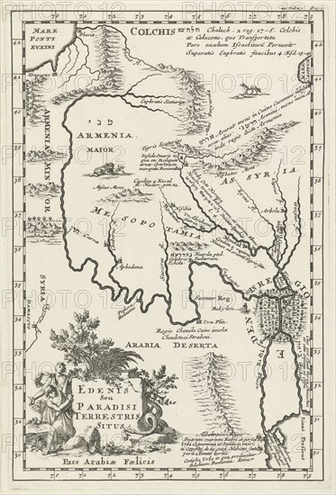 Map of Ceylon, Jan Luyken, Cornelis Boutesteyn, Jordaan Luchtmans, 1692