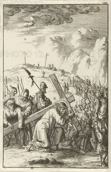 Carrying of the Cross, Jan Luyken, Aart Dircksz Oossaan, 1684