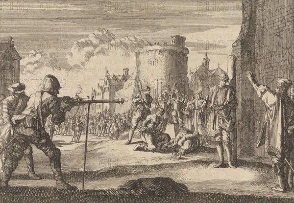 In Jonkoping, Sweden, Baron Gustav Skyte is shot with a musket because of piracy, his companions are decapitated, 1663