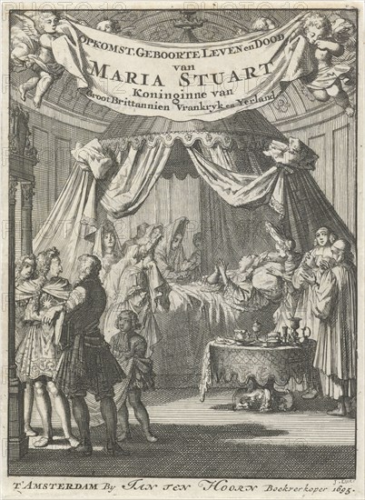 Death of Mary II Stuart, Queen of England and Scotland, 1695, Jan Luyken, Jan Claesz ten Hoorn, 1695