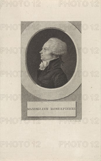 Portrait of the French lawyer Maximilien Marie Isidore de Robespierre, Ludwig Gottlieb Portman, 1805
