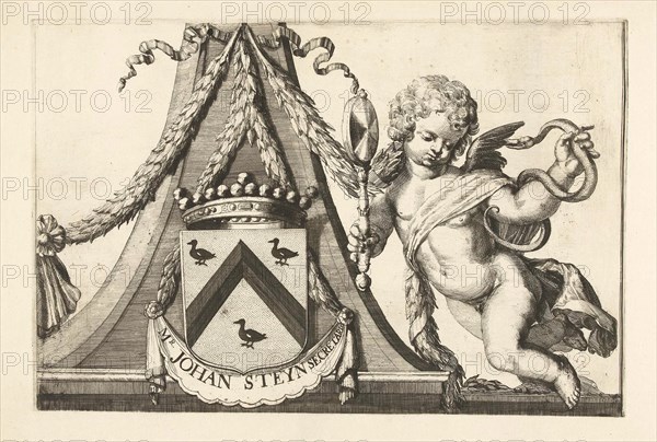 Coat of arms of Jacob Steyn, Romeyn de Hooghe, 1688-1689