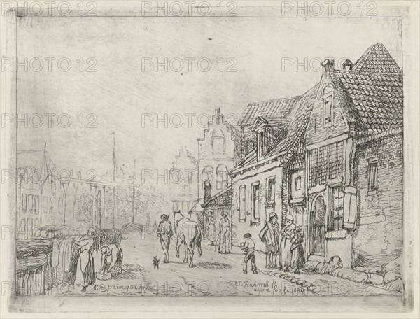 Cityscape, Eberhard Cornelis Rahms, 1884