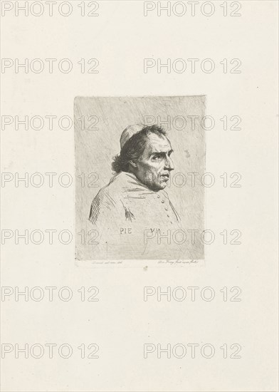 Portrait of Pope Pius VII, Johannes Pieter de Frey, 1770 - 1834