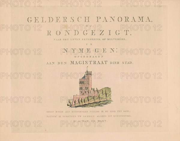 BelvédÃ¨re Nijmegen, Derk Anthony van de Wart, 1815 - 1824