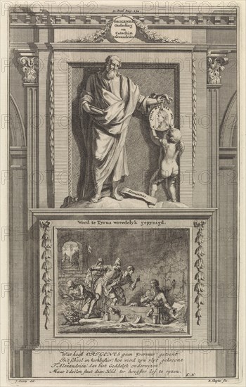 Church Father Origen, Jan Luyken, Zacharias Chatelain (II), FranÃ§ois Halma, 1698