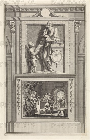 St. Clement of Alexandria, Church Father, Jan Luyken, Zacharias Chatelain II, Jan Goeree, 1698